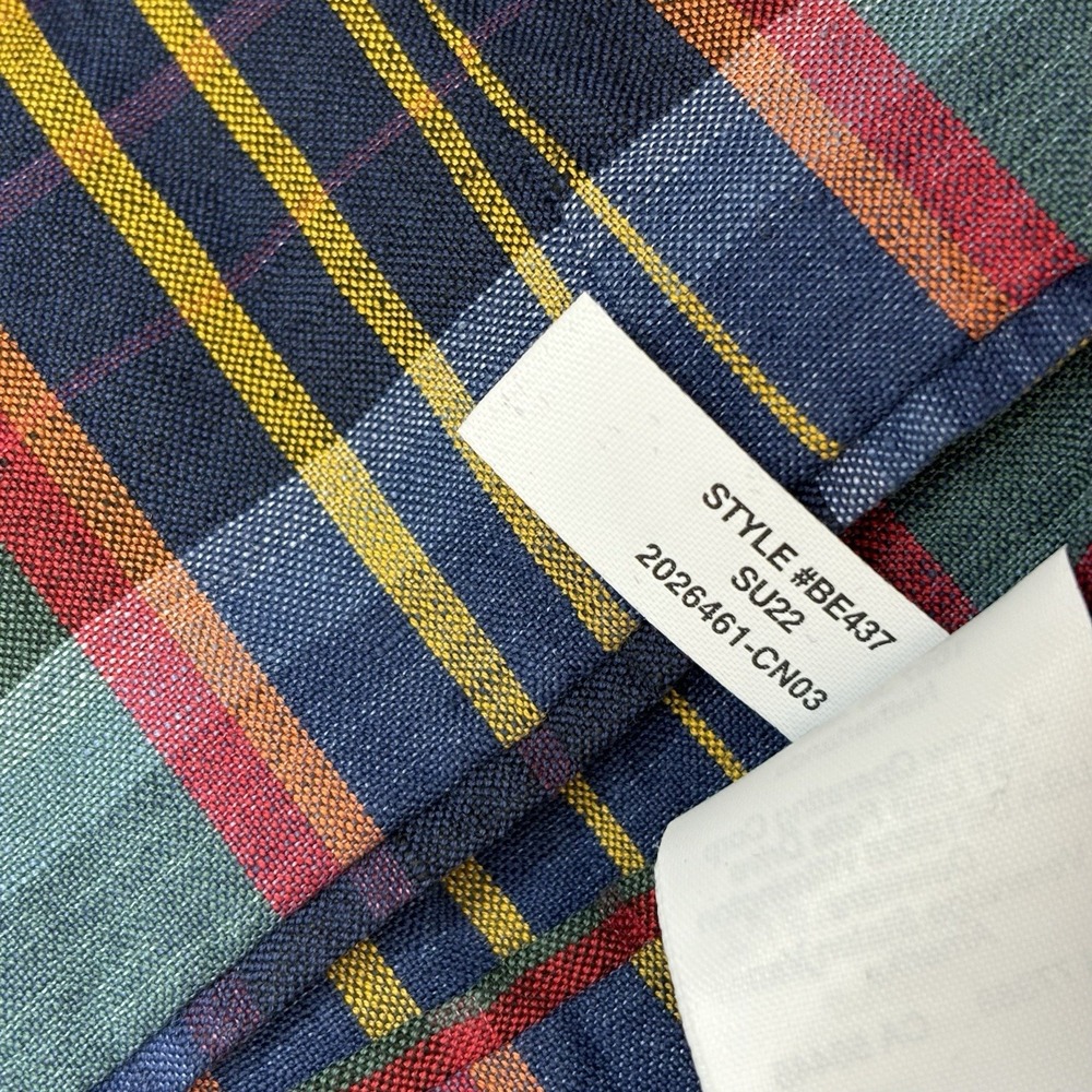 J Crew Ludlow Unstructured Madras Plaid Blazer 36 Slim Linen Preppy Italian Ivy - Picture 7 of 12